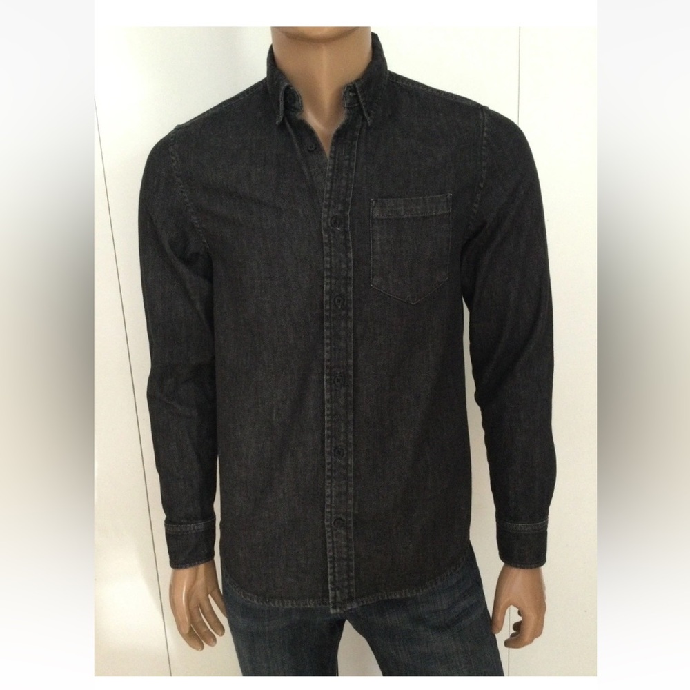 Carhartt Western Denim Black Slim Shirt Size S